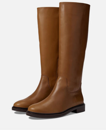 Madewell The Drumgold Boot Extended Calf Sepia Leather, US 10.5 -NN039-MSRP $298